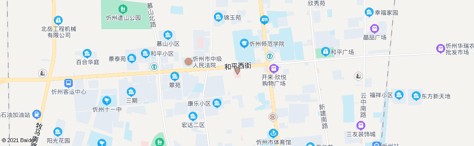 忻州中医院_公交站地图_忻州公交_妙搜公交查询2024