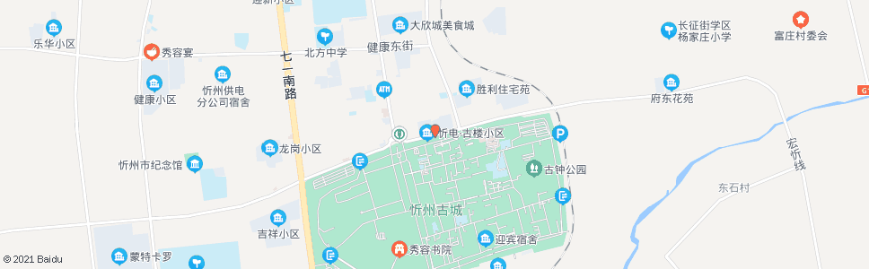 忻州忻府区政府_公交站地图_忻州公交_妙搜公交查询2025