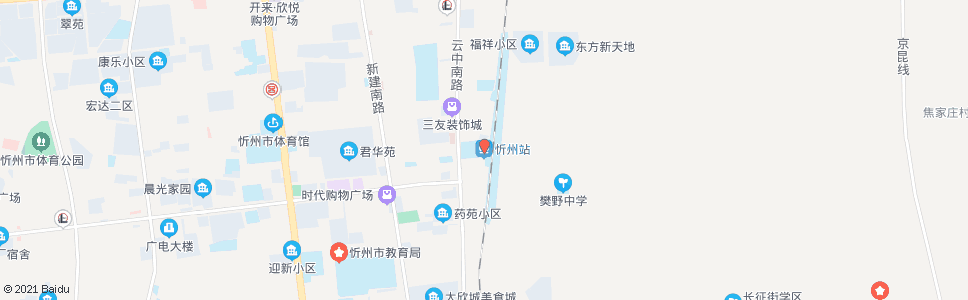 忻州忻府区公路段_公交站地图_忻州公交_妙搜公交查询2024