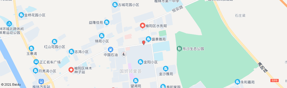 榆林金阳小区北门_公交站地图_榆林公交_妙搜公交查询2025