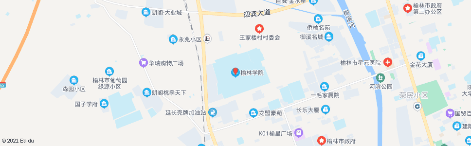 榆林榆林学院_公交站地图_榆林公交_妙搜公交查询2024