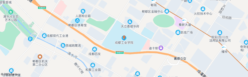 成都成都工业学院_公交站地图_成都公交_妙搜公交查询2025