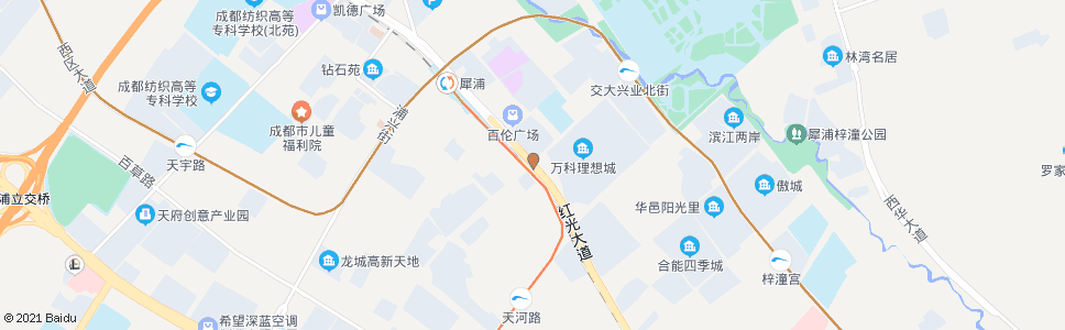 成都红光大道兴业街口_公交站地图_成都公交_妙搜公交查询2025