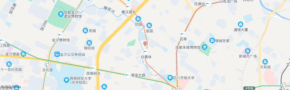 成都文华路口_公交站地图_成都公交_妙搜公交查询2025