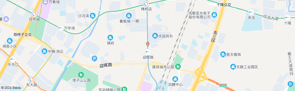 成都杨柳店北路_公交站地图_成都公交_妙搜公交查询2025