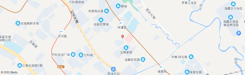 成都龙梓路万福三街口_公交站地图_成都公交_妙搜公交查询2025