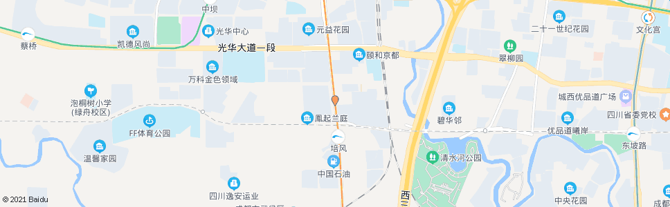 成都培风路口_公交站地图_成都公交_妙搜公交查询2025