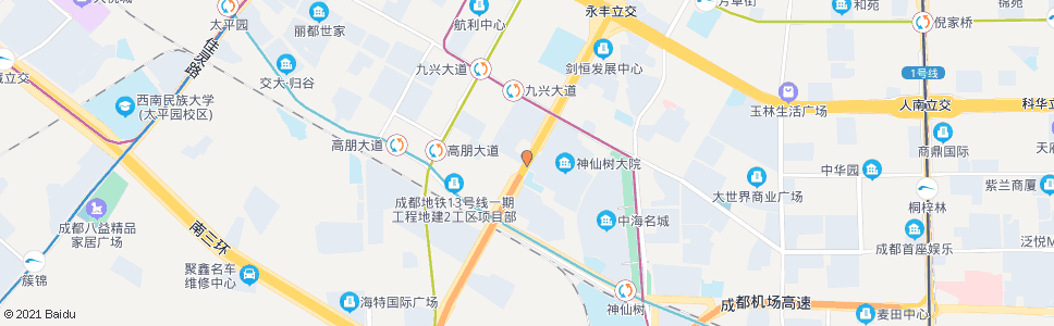 成都高棚子_公交站地图_成都公交_妙搜公交查询2025