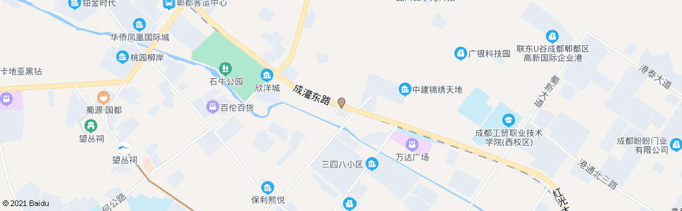 成都成灌路长清路口_公交站地图_成都公交_妙搜公交查询2025