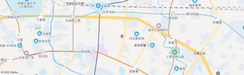 成都中柏路北_公交站地图_成都公交_妙搜公交查询2025