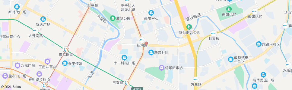 成都新鸿路一环路口_公交站地图_成都公交_妙搜公交查询2025