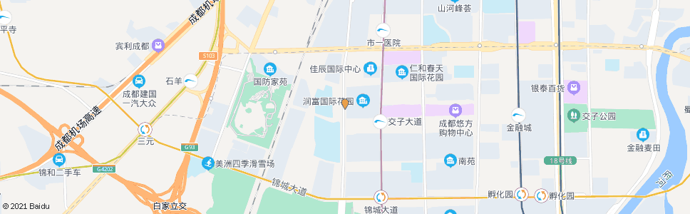 成都剑南大道北段中_公交站地图_成都公交_妙搜公交查询2025