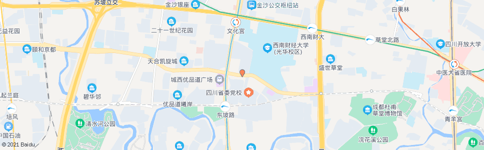 成都光华村街西_公交站地图_成都公交_妙搜公交查询2025