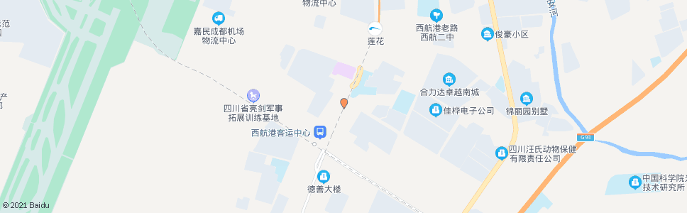 成都西航港大道_公交站地图_成都公交_妙搜公交查询2025