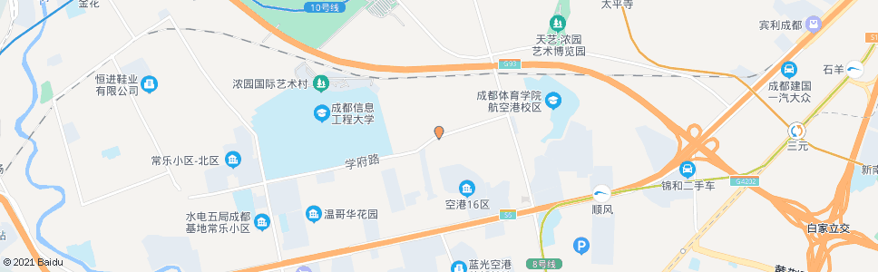 成都学府路二段东_公交站地图_成都公交_妙搜公交查询2025