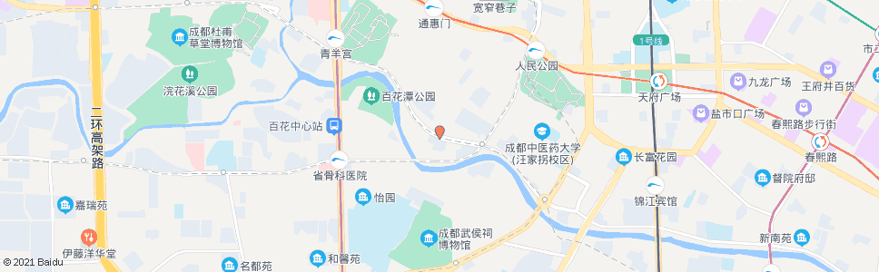 成都百花新村_公交站地图_成都公交_妙搜公交查询2025