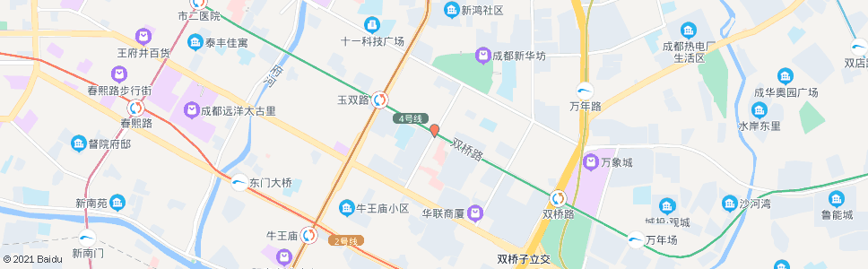 成都双华南路_公交站地图_成都公交_妙搜公交查询2025