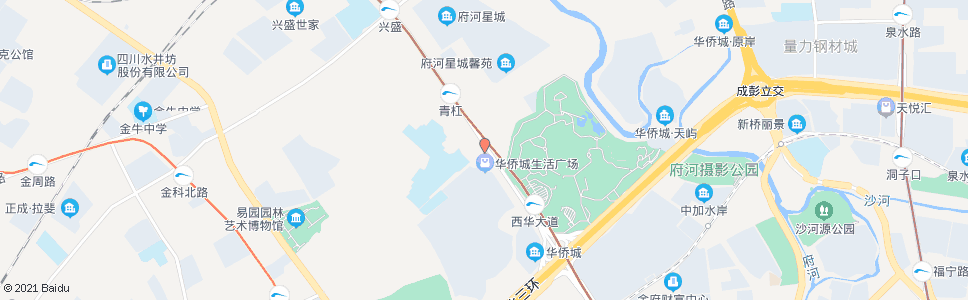 成都西华大道华丰路口_公交站地图_成都公交_妙搜公交查询2025