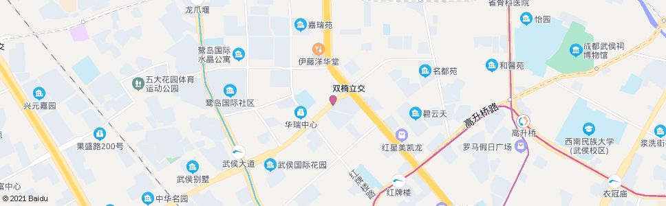 成都武侯大道口_公交站地图_成都公交_妙搜公交查询2025