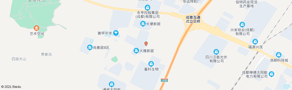 成都西航港大道黄瓦街口_公交站地图_成都公交_妙搜公交查询2025