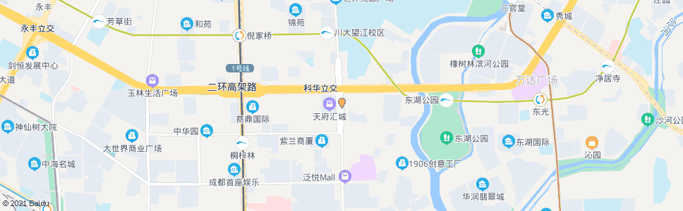 成都科华中路南_公交站地图_成都公交_妙搜公交查询2025