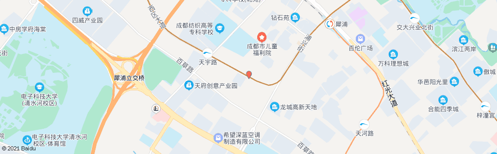 成都西区大道天虹路口_公交站地图_成都公交_妙搜公交查询2025