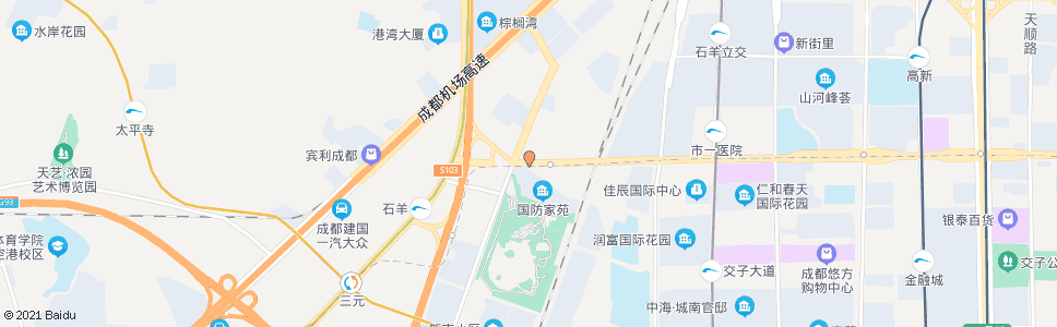 成都府城大道西段西_公交站地图_成都公交_妙搜公交查询2025