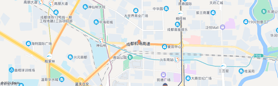 成都机场路新光路口_公交站地图_成都公交_妙搜公交查询2025