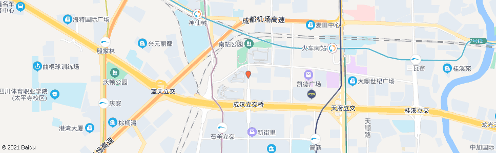 成都成汉北路盛和二路口_公交站地图_成都公交_妙搜公交查询2025