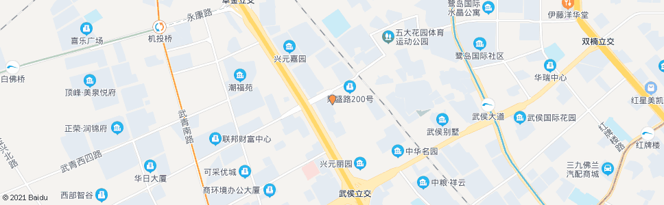 成都果堰街中_公交站地图_成都公交_妙搜公交查询2025