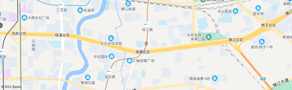 成都锦华路三环路口_公交站地图_成都公交_妙搜公交查询2025