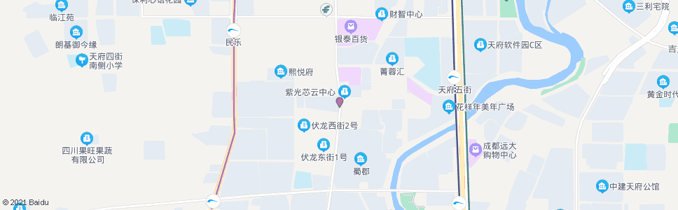 成都伏龙小区北_公交站地图_成都公交_妙搜公交查询2025