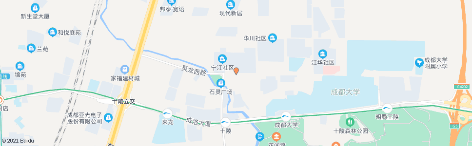 成都灵龙路外东洪路口_公交站地图_成都公交_妙搜公交查询2025