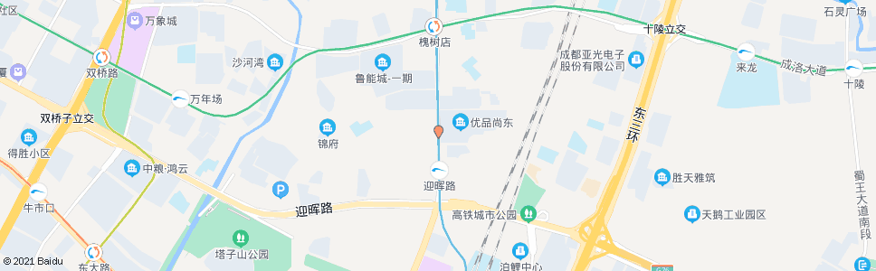 成都建材路南_公交站地图_成都公交_妙搜公交查询2025