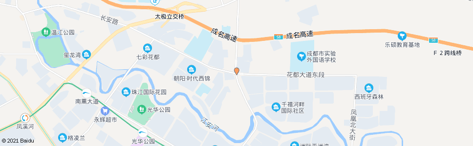 成都花都路口_公交站地图_成都公交_妙搜公交查询2025