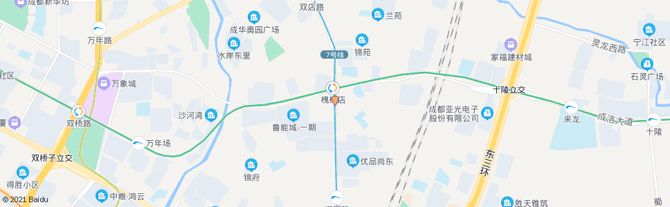 成都建材路北_公交站地图_成都公交_妙搜公交查询2025