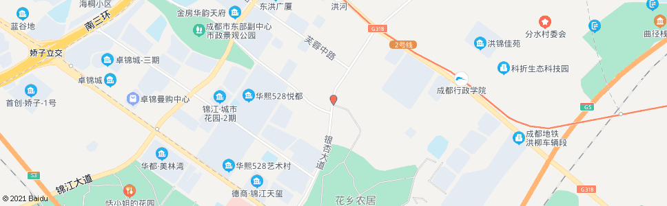 成都银杏大道百日红中路口_公交站地图_成都公交_妙搜公交查询2025