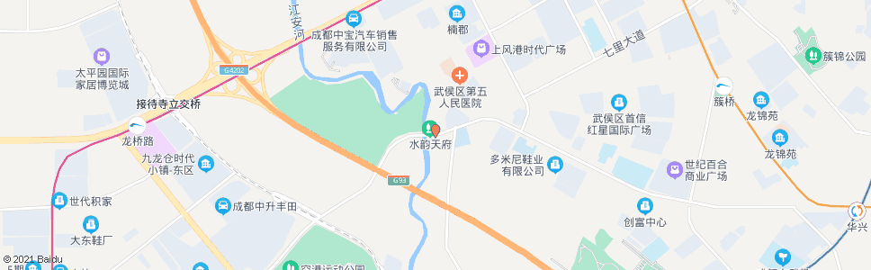 成都江安河_公交站地图_成都公交_妙搜公交查询2025