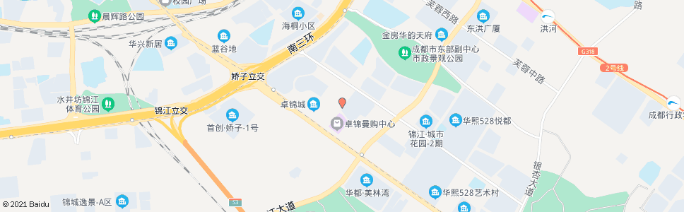 成都枫树街南_公交站地图_成都公交_妙搜公交查询2025