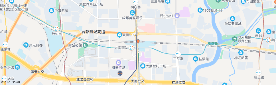 成都锦江路二段南_公交站地图_成都公交_妙搜公交查询2025