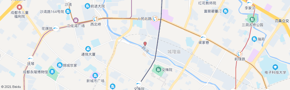 成都新村河边街口_公交站地图_成都公交_妙搜公交查询2025