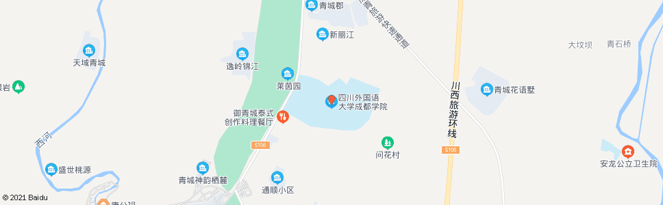 成都川外都江堰校区_公交站地图_成都公交_妙搜公交查询2025