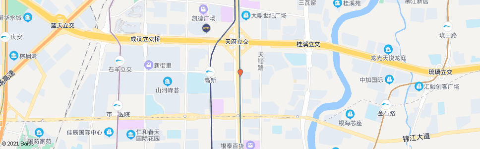 成都天府大道天顺中街口_公交站地图_成都公交_妙搜公交查询2025