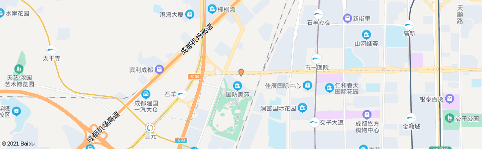 成都新园大道_公交站地图_成都公交_妙搜公交查询2025