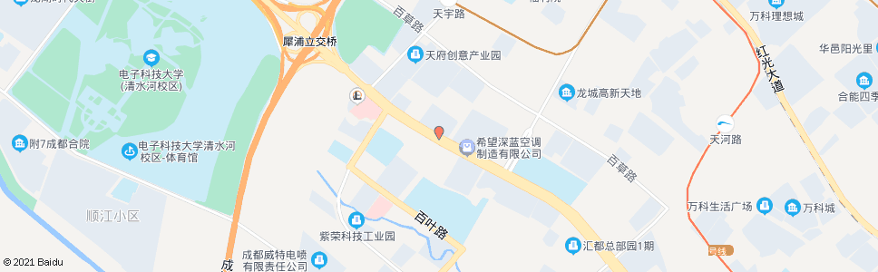 成都西芯大道天虹路口_公交站地图_成都公交_妙搜公交查询2025