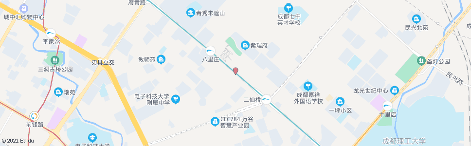 成都二仙桥西路北_公交站地图_成都公交_妙搜公交查询2025