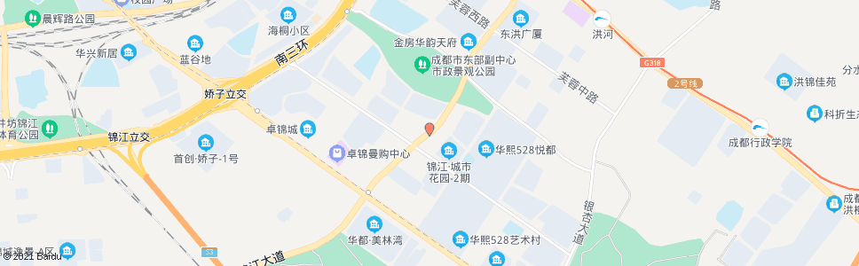 成都锦江大道牡丹街口_公交站地图_成都公交_妙搜公交查询2025