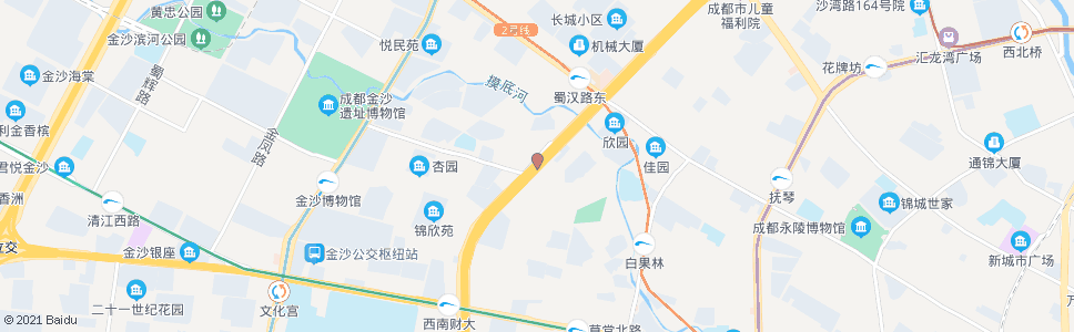 成都二环清溪西路口_公交站地图_成都公交_妙搜公交查询2025