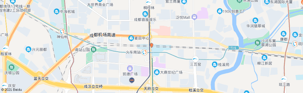 成都金航路南_公交站地图_成都公交_妙搜公交查询2025