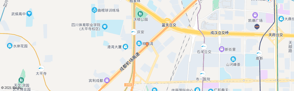 成都庆云村_公交站地图_成都公交_妙搜公交查询2025